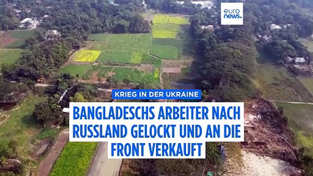 Russische kriegs-falle: arbeiter aus bangladesch an der front in der ukraine