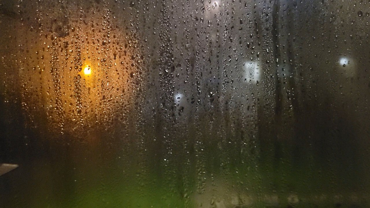 Filmed outside the living room.