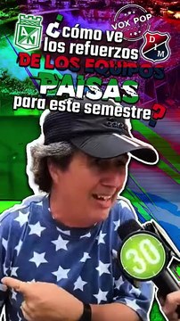 ¿ Como ve los refuerzos de los equipos paisas para este semestre ?