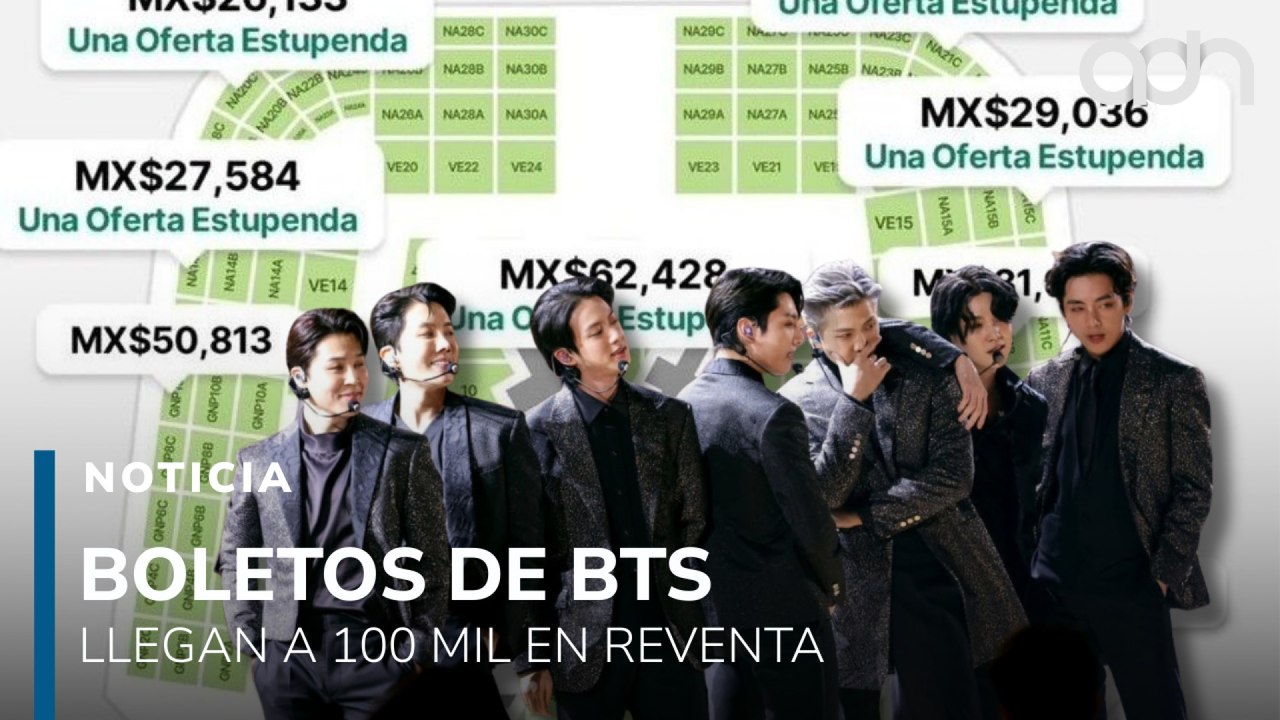 BTS rompe récords en México, pero revendedores venden boletos hasta en 100 mil pesos