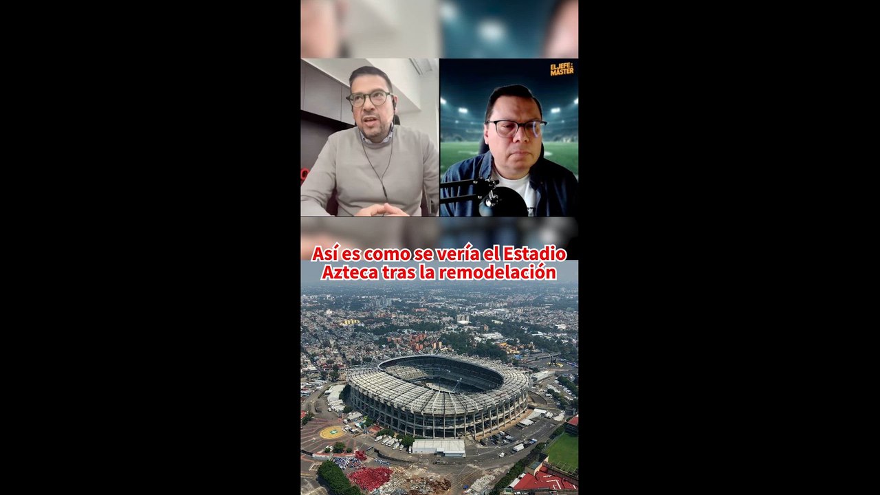 Así es como se vería el Estadio Azteca tras la remodelación para el Mundial