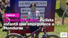 Daniela Mendoza, ciclista infantil que enorgullece a Honduras