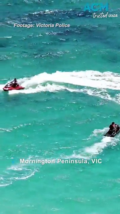 Police splashdown on jet ski riders in water safety operation