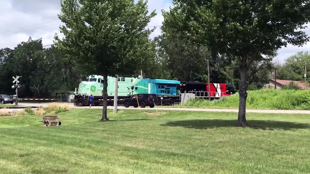 Wabtec Summer Test Track Action - Trains Trains and more Trains!! (1080p, h264, youtube)