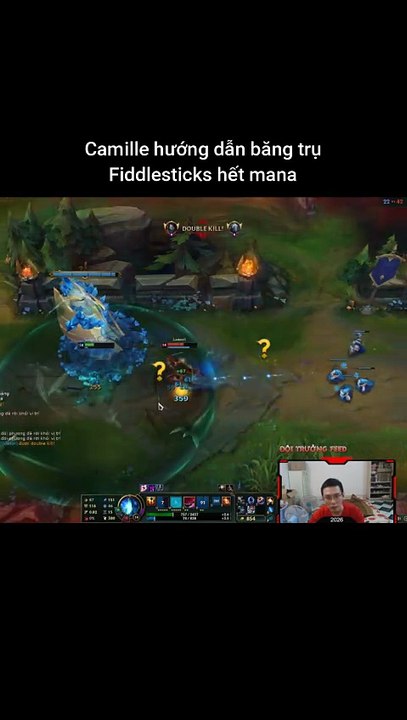 Camille hướng dẫn băng trụ Fiddlesticks hết mana #camille #fiddlesticks #lienminhhuyenthoai #leagueoflegends #knightriseky