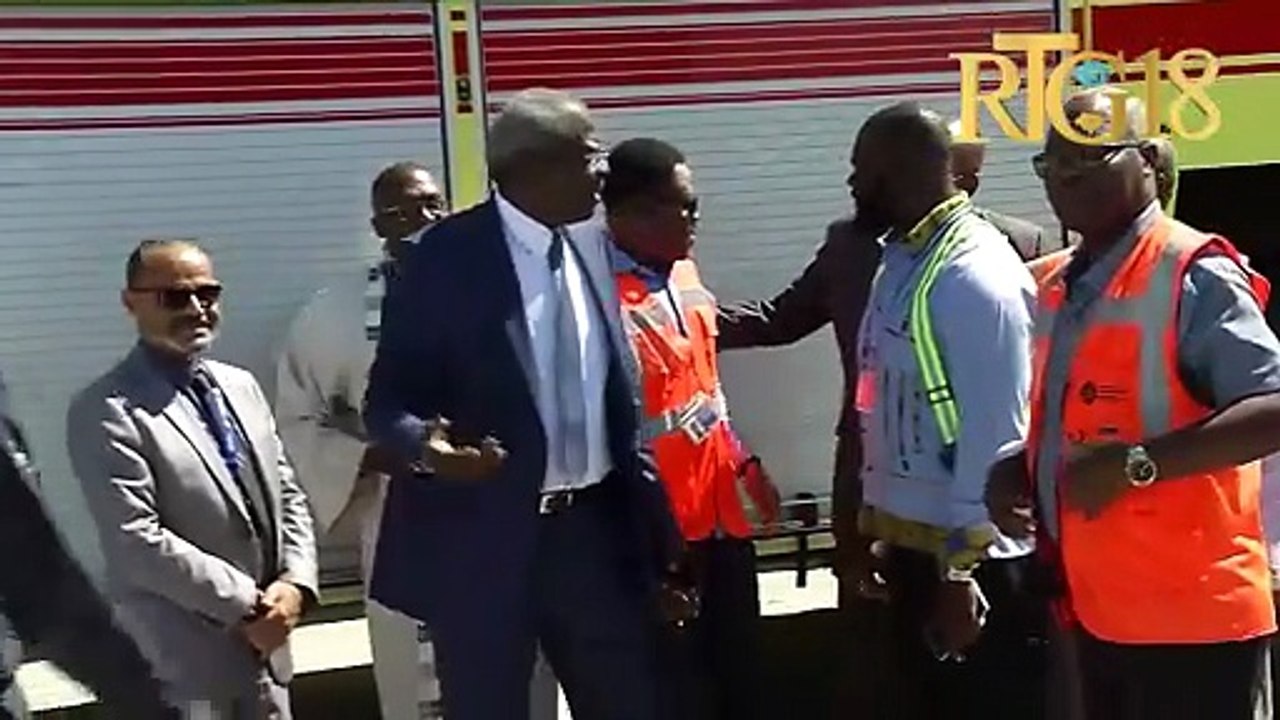 AAN prezante 2 nouvo kamyon ponpye modèn pou Ayopò entènasyonal Port-au-prine ak Cap-Haïtien.