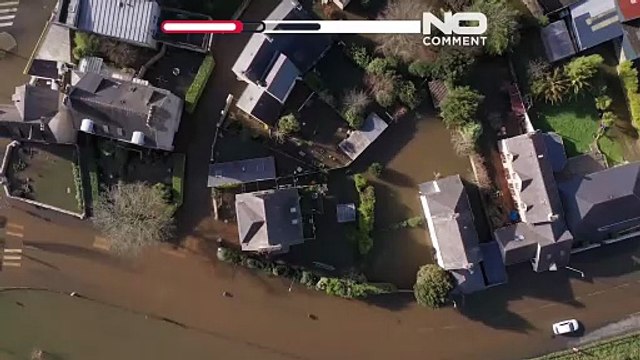 Heavy rainfall causes flooding across France’s Brittany as region remains on flood alert