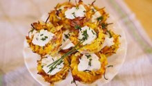 Another Side Dish Win: Potato Nests with Honey-Glazed Ham
