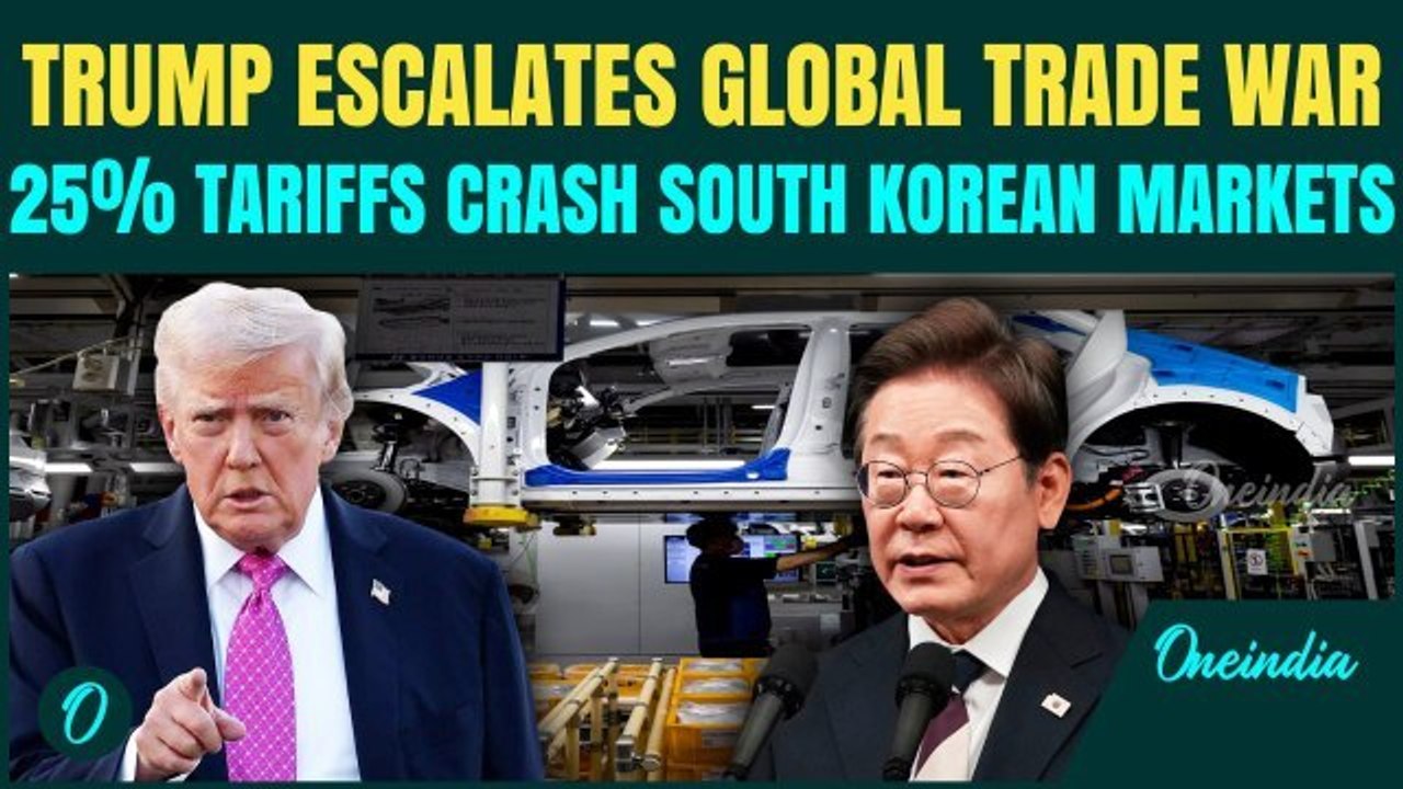 Trump IGNITES Trade War With South Korea, Slaps 25% Extra Tariffs | Hyundai Shares CRASH