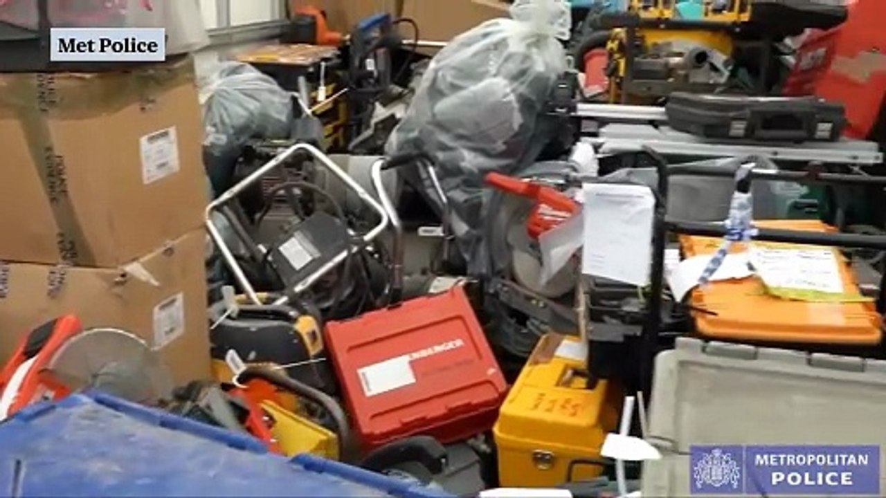 Stolen tools worth £2m uncovered by Met Police in Essex