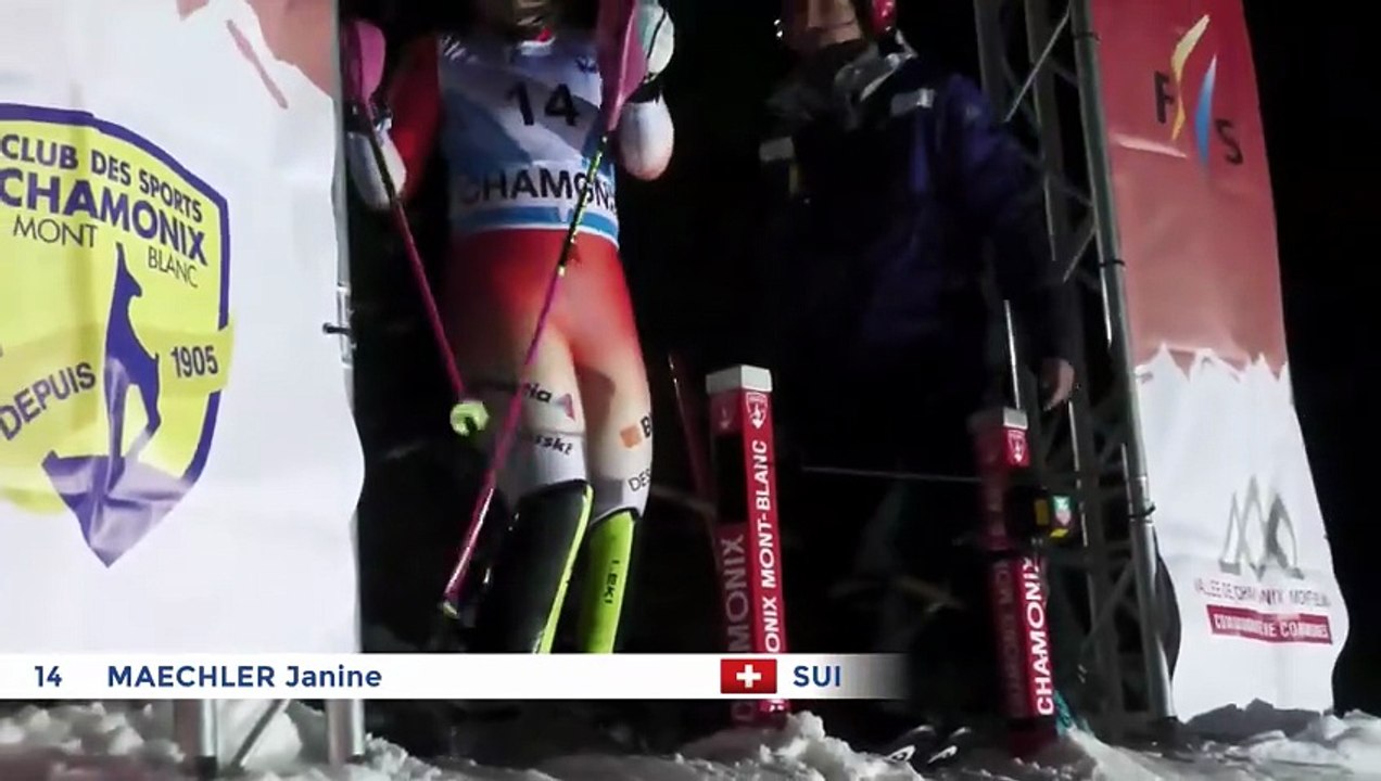 Coupe d'Europe Chamonix Slalom Dames 24 Janvier 2026 Manche 1