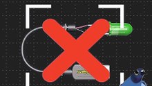 Quick! What's missing between this LED and 5V? ⚡