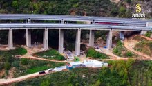 Avanzano i lavori sul viadotto Friddizza lungo il tratto cosentino della A2 del Mediterraneo