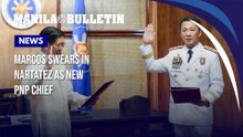Marcos swears in Nartatez as new PNP chief
