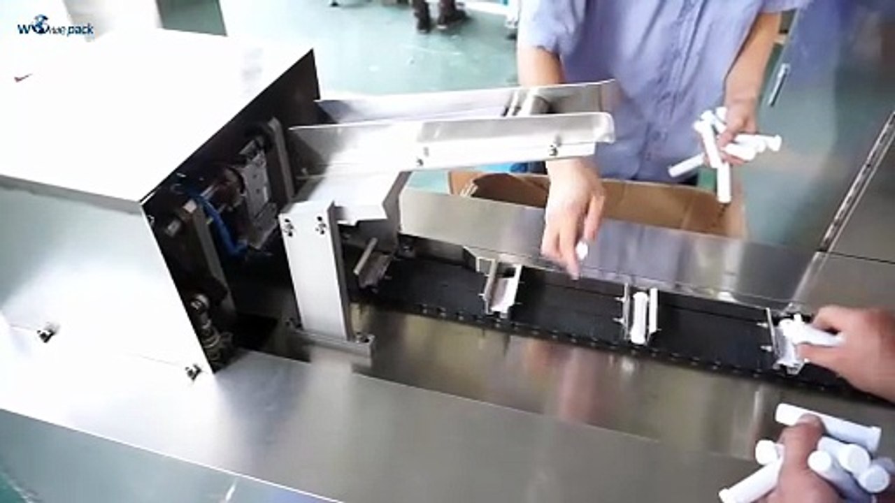 Small Box Packaging Machine in Action Tubes, Inserts, Sealed