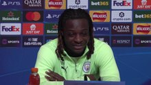Manchester City v Galatasaray: Jeremy Doku press conference