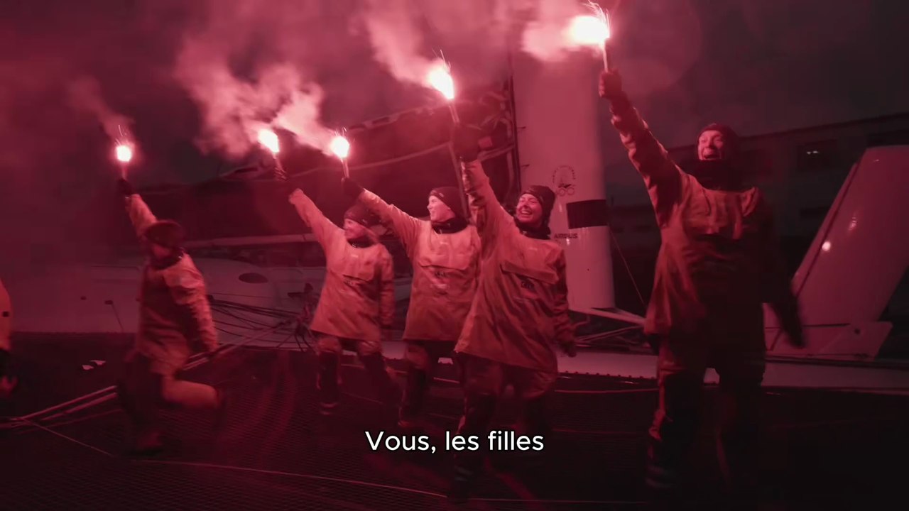 Sodebovoile 2025 / TROPHÉE JULES VERNE - SODEBO ULTIM 3 /   Le Team Sodebo Voile félicite l'équipage de The Famous Project pour ce tour du monde ! 🎥 Lou-Kévin Roquais / Aurélien Le Bourhis - Air Vide Et Eau