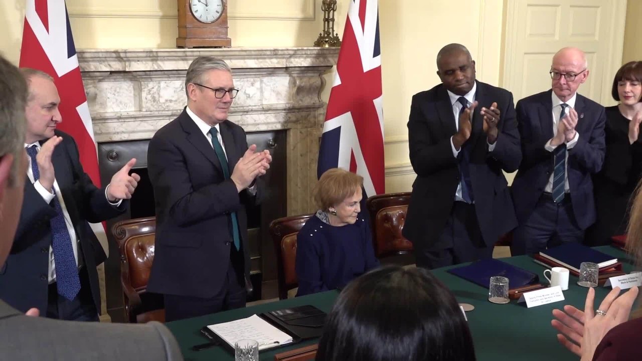 Bergen-Belsen death camp survivor speaks to Cabinet in Downing Street to mark Holocaust Memorial Day