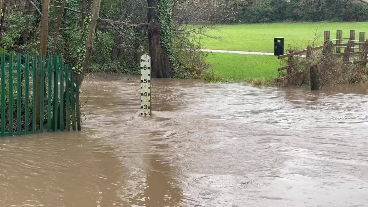 High water levels seen in West Midlands as Storm Chandra hits UK