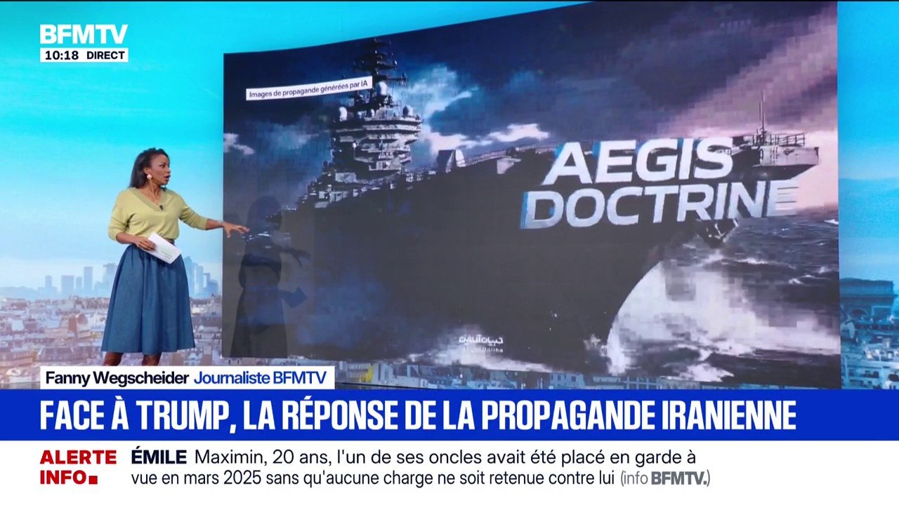 LES ÉCLAIREURS - L'Iran diffuse des images de propagande générées par l'IA en réponse aux États-Unis