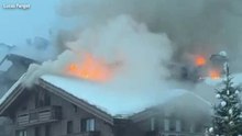 Huge blaze rips through luxury five-star hotel at France’s Courchevel ski resort