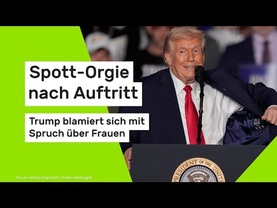 Donald Trump: Spott-Orgie nach Auftritt – US-Präsident blamiert sich mit Spruch über Frauen