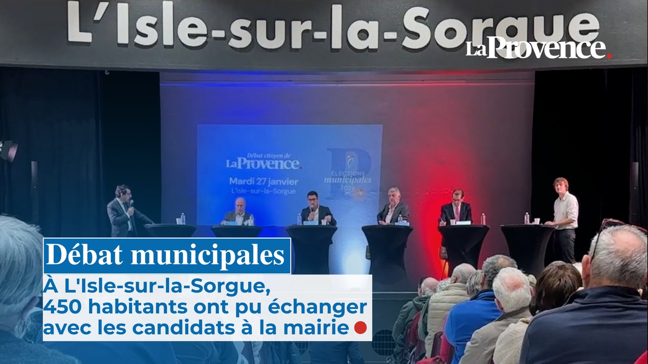 À L'Isle-sur-la-Sorgue, 450 habitants ont pu échanger avec les candidats à la mairie