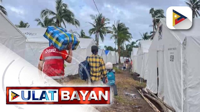 DSWD at LGU ng Malilipot, Albay, sinimulan na ang paglilipat sa Tent City ng mga apektado ng aktibidad ng Bulkang Mayon