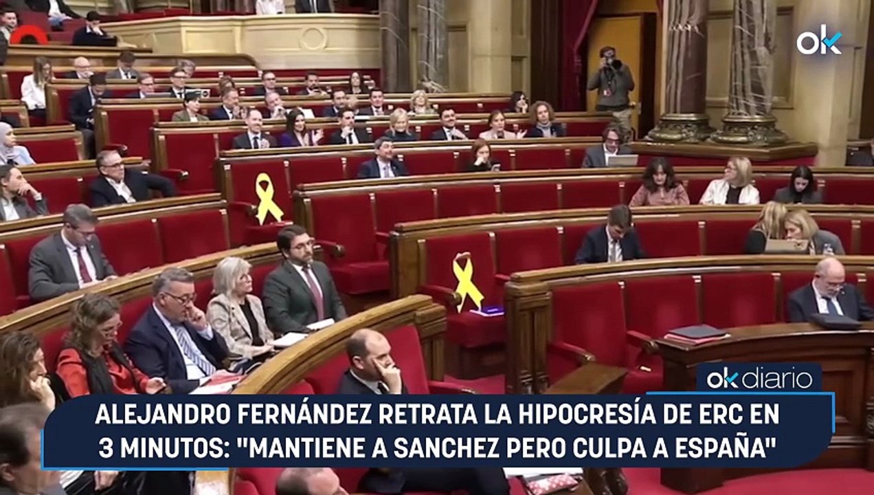 Alejandro Fernández retrata la hipocresía de ERC en 3 minutos: "Mantiene a Sanchez pero culpa a España"