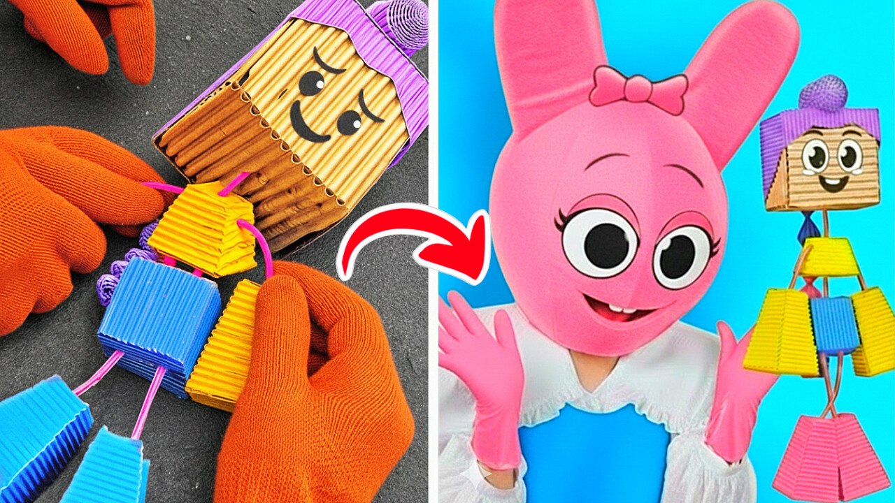 Cardboard Rumi in Paper Sprunki Universe of Endless Fun! *DIY Gamebook & Cool Crafts*