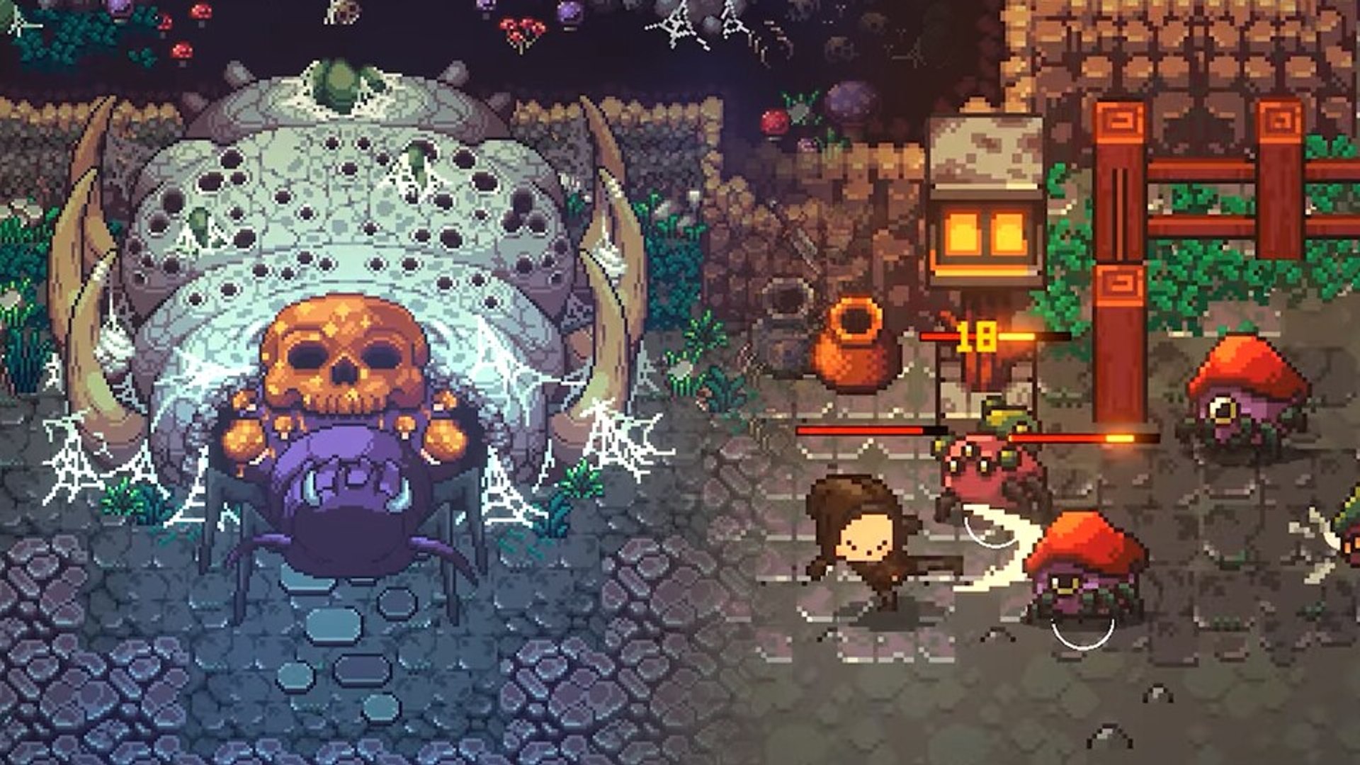 ⁣Diablo trifft Stardew Valley - In Emberville bekämpft ihr Monsterhorden und baut nebenbei eure eigen