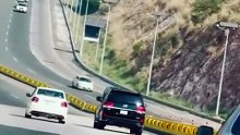VVIP Presence! 👑 Black Land Cruiser Rules the Highway (POV)