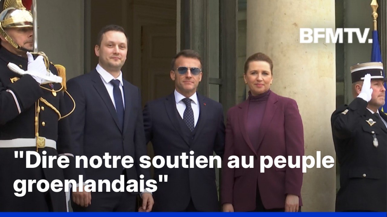 La prise de parole intégrale d'Emmanuel Macron et des dirigeants du Danemark et du Groenland