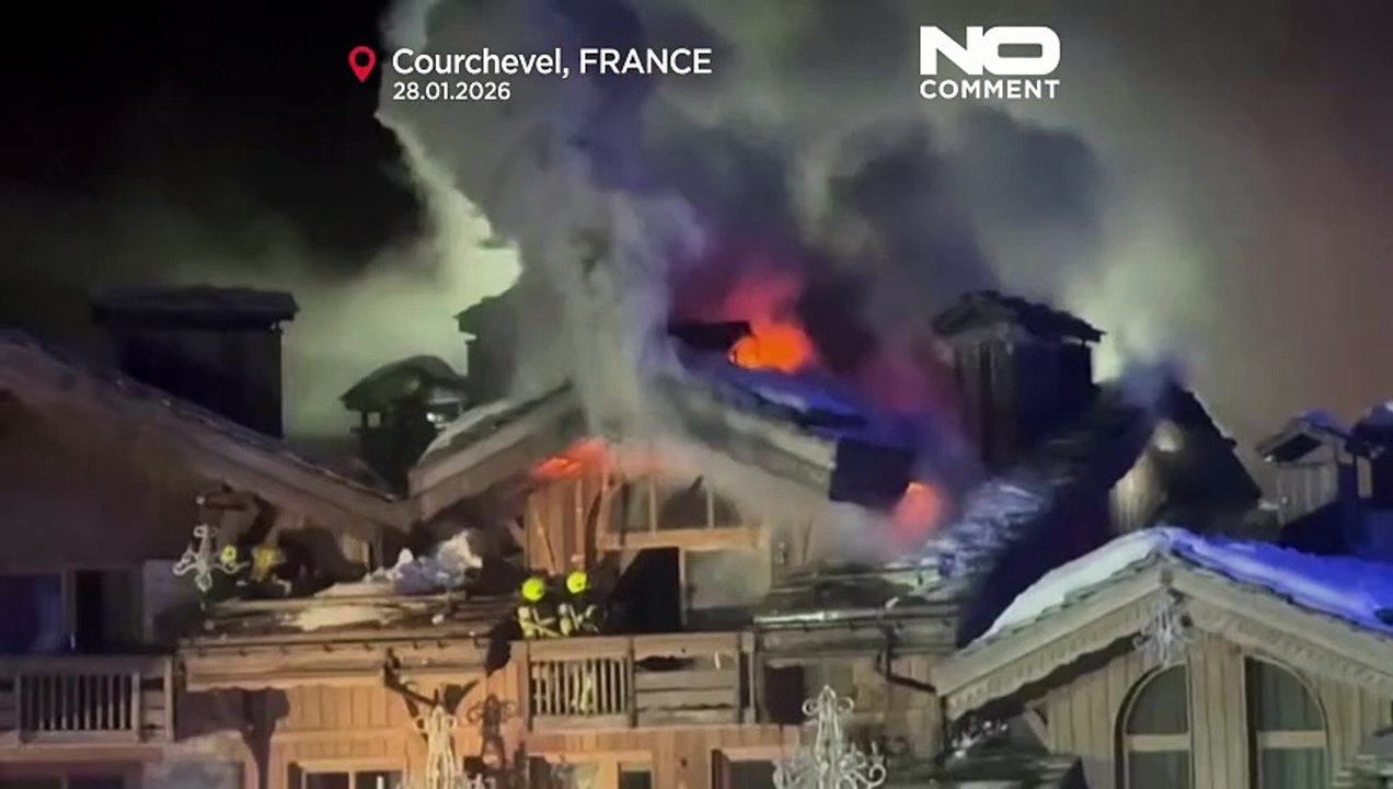 Großbrand im Hotel Grandes Alpes in Courchevel, Hunderte evakuiert