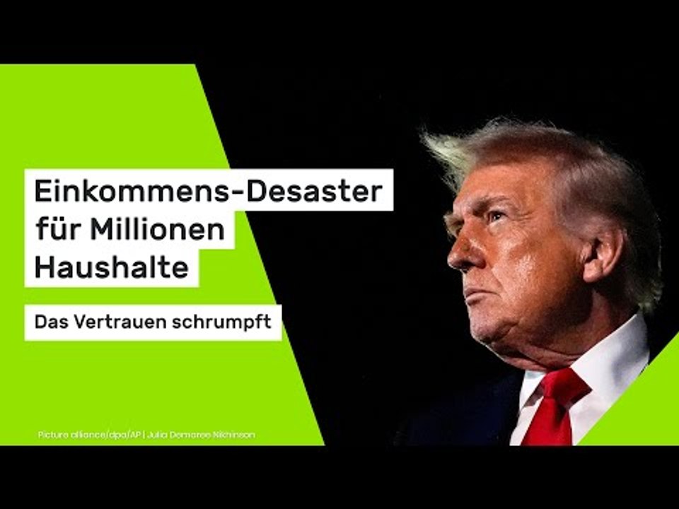 Donald Trump: Einkommens-Desaster für Millionen Haushalte - das Vertrauen schrumpft