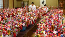 Japan: Making of lucky charms at western Japan shrine