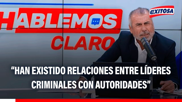 Nicolás Lúcar: En los últimos años han existido relaciones entre líderes de organizaciones criminales con policías y políticos