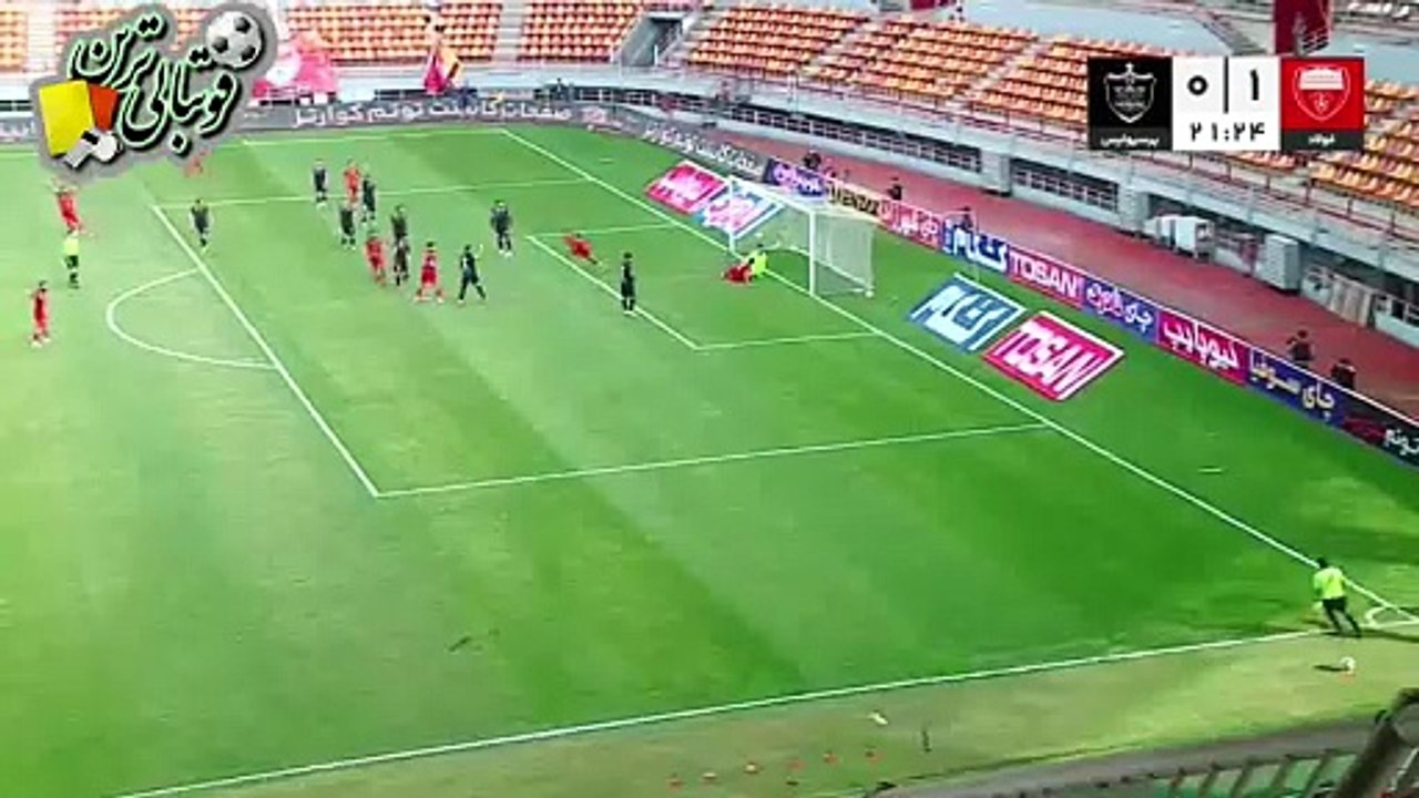 خلاصه بازی فولاد و پرسپولیس