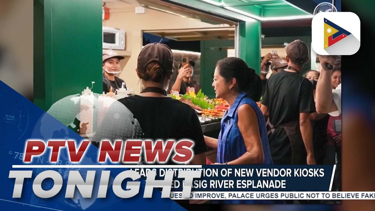 First Lady leads distribution of new vendor kiosks at expanded Pasig River Esplanade