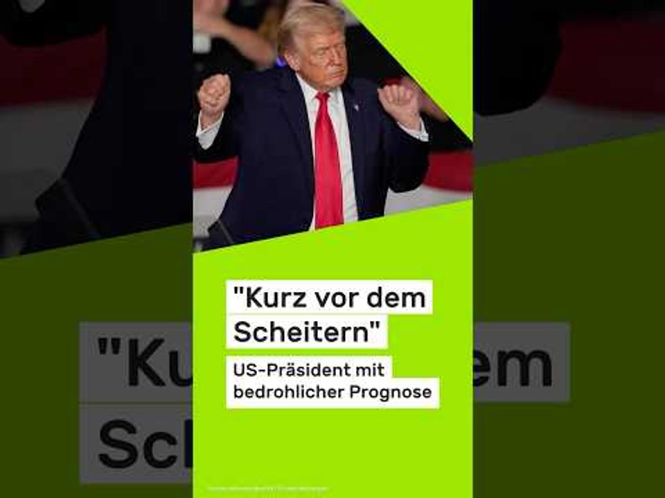 Donald Trump: 'Kurz vor dem Scheitern' - US-Präsident mit bedrohlicher Prognose