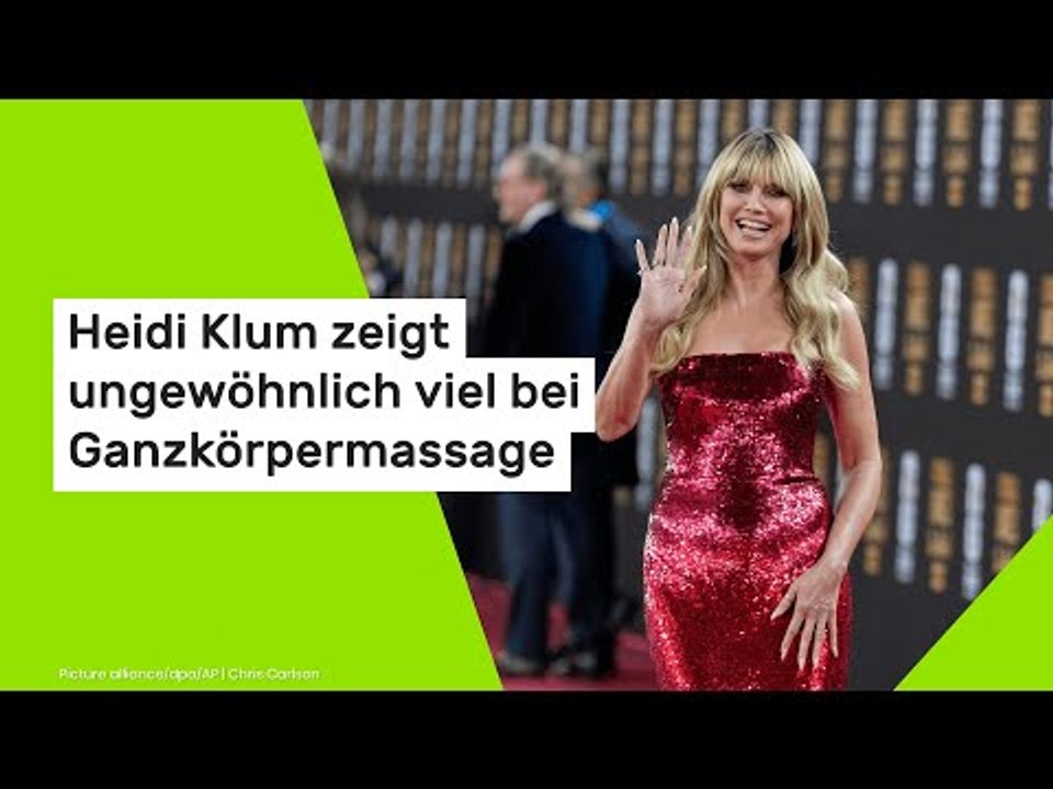 Heidi Klum zeigt ungewöhnlich viel bei Ganzkörpermassage