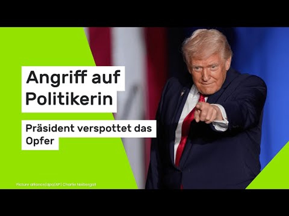Angriff auf Politikerin – Trump verspottet das Opfer