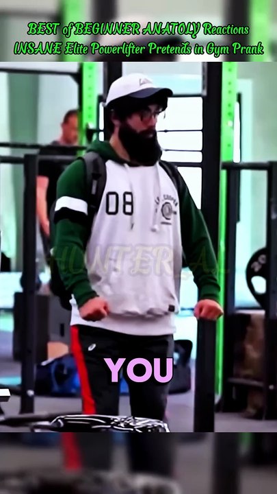 BEST of BEGINNER ANATOLY Reactions INSANE Elite Powerlifter Pretends in Gym Prank #funny #gym