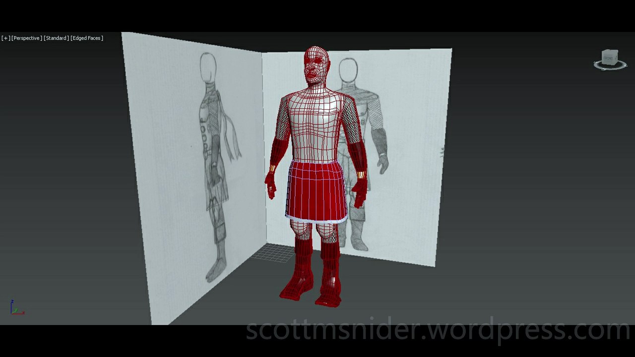 Flame: 3DS MAX Practice Polygon Modeling Model Video #178 (01-28-2026)
