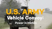 U.S. Army Vehicle Convoy: Power in Motion