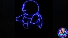 Squirtle neon draw