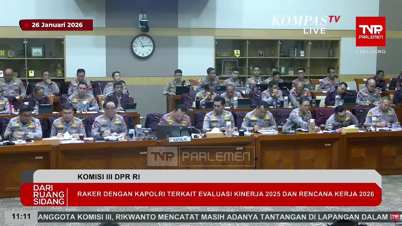 [FULL] Beri Pujian ke Kapolri, Komisi III DPR Tekankan Polri Harus Tetap di Bawah Presiden