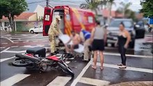 Acidente de trânsito no Maria Luiza deixa motociclista ferido