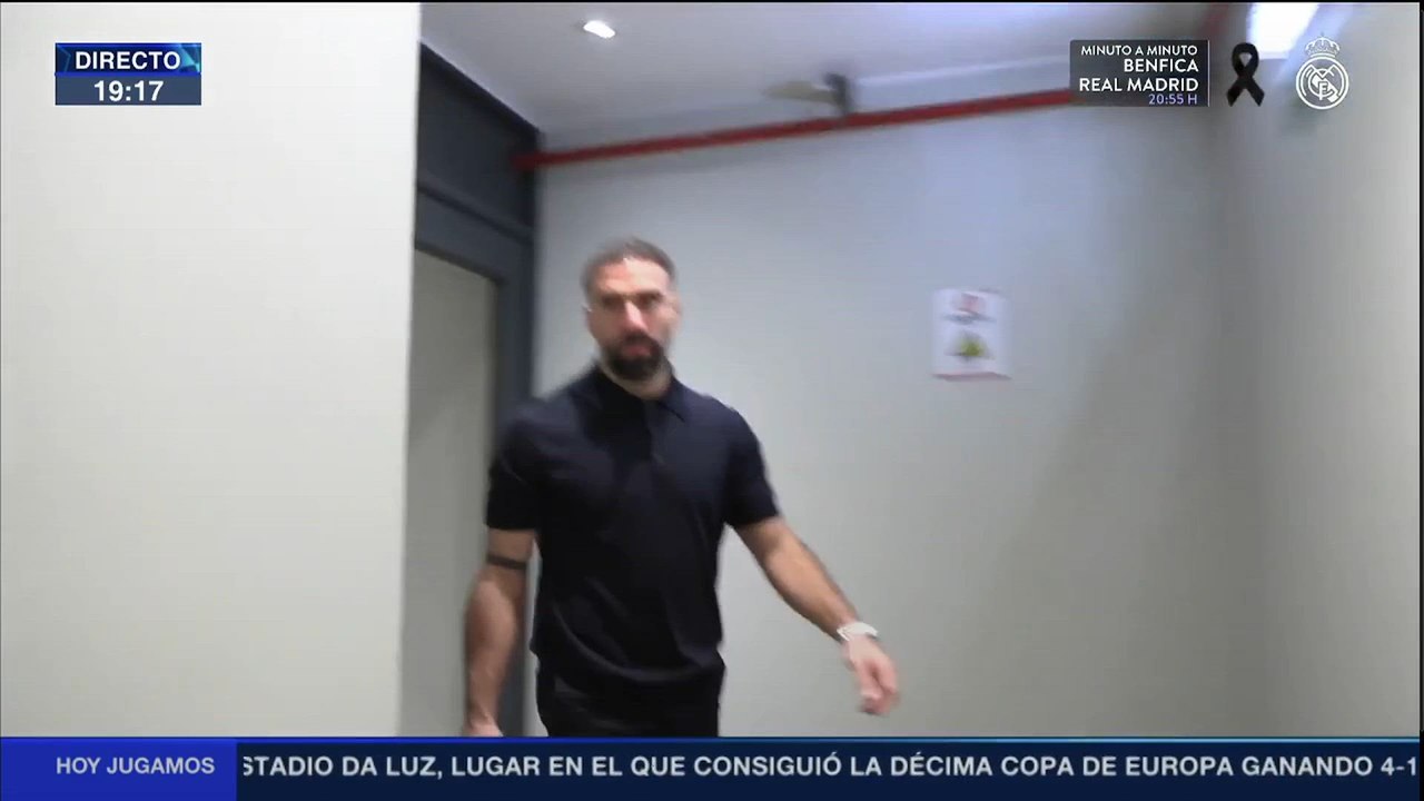 Salida Real Madrid al Estádio da Luz