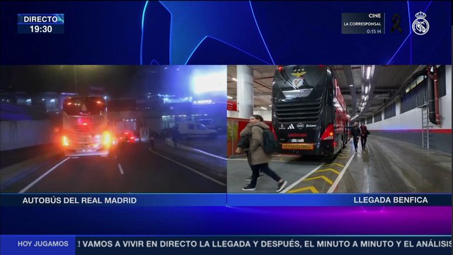 Llegada del Real Madrid y Benfica al Estádio da Luz | Previa Champions